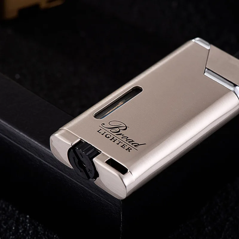 Windproof Metal Cigar Lighter Jet Torch Gas Flames 2 Windproof Metal Cigar Lighter Jet Torch Gas Flames - Image 2