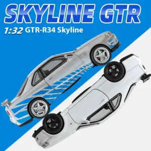 1:32 Nissan GTR R34 Skyline Diecast Model Car 19 Se07c2b47d5304eda833617e8f1c031bbG