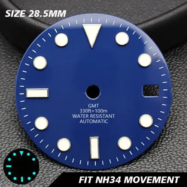 28.5mm GMT Calendar Watch Dial for NH34 NH35 Models - Image 30