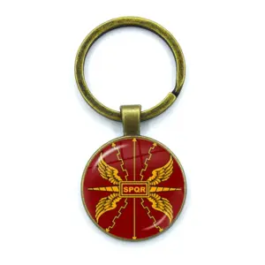 Retro SPQR Roman Legion Glass Pendant Keychain 28 Se0b95b9416d443b1aa1902728ec2a056n