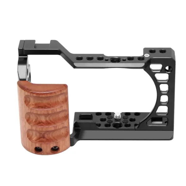 PULUZ Wood Handle Camera Cage for Sony A6000 - Image 4