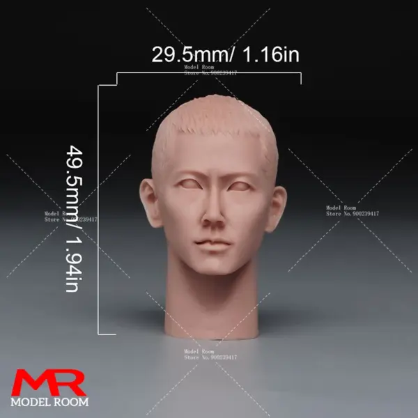 Unpainted 1/6 Leonardo Head Sculpt Model - Image 8