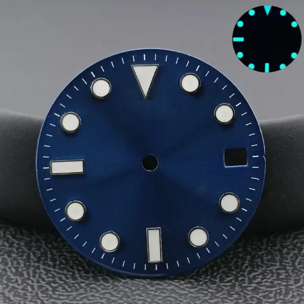 NH34/NH35 Caliber Watch Dial with Blue-Green Luminous Finish - Image 36