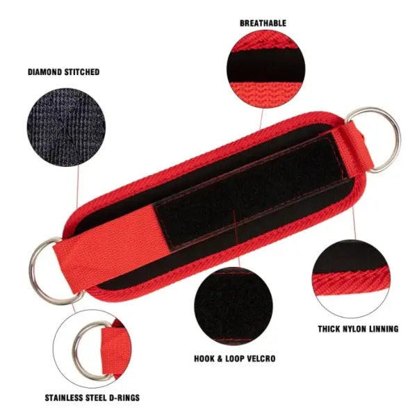 Adjustable Fitness Ankle Straps for Leg Workouts - Image 2