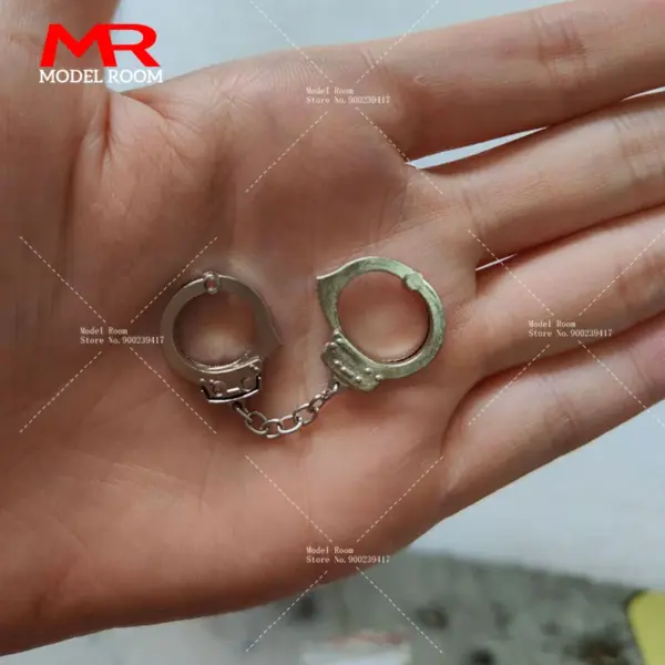 1/6 Scale Openable Metal Handcuffs for Action Figures - Image 2