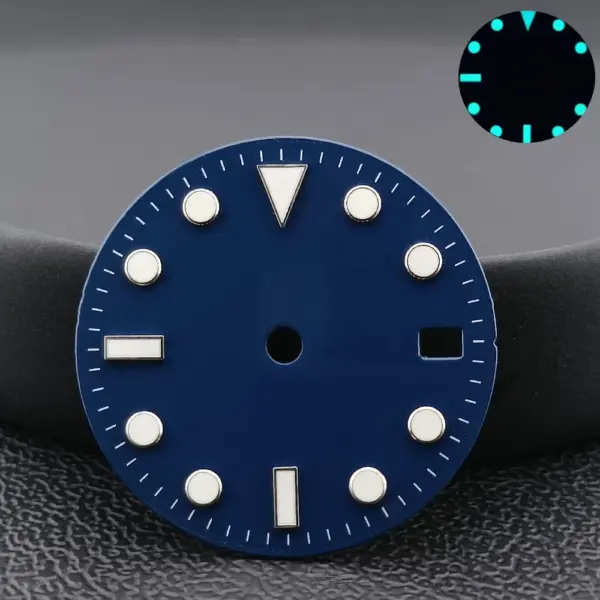 NH34/NH35 Caliber Watch Dial with Blue-Green Luminous Finish - Image 29