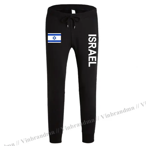 Israel Israeli ISR IL Men’s Slim Fit Joggers - Image 3