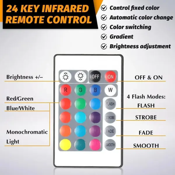 16-Color 3D LED Lamp Base for Atmosphere - Image 5