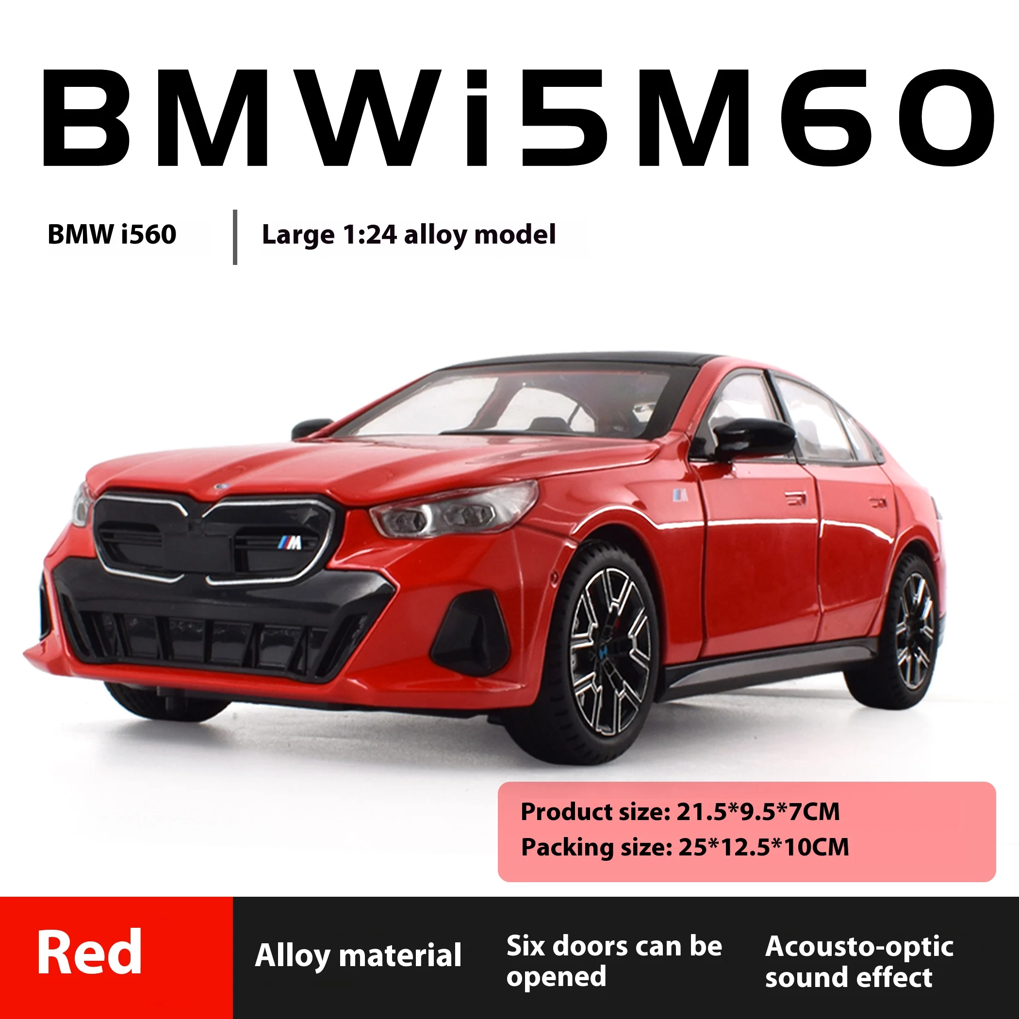 1:24 BMW I5 M60 Xdrive Diecast Model Car 14 1:24 BMW I5 M60 Xdrive Diecast Model Car - Image 14