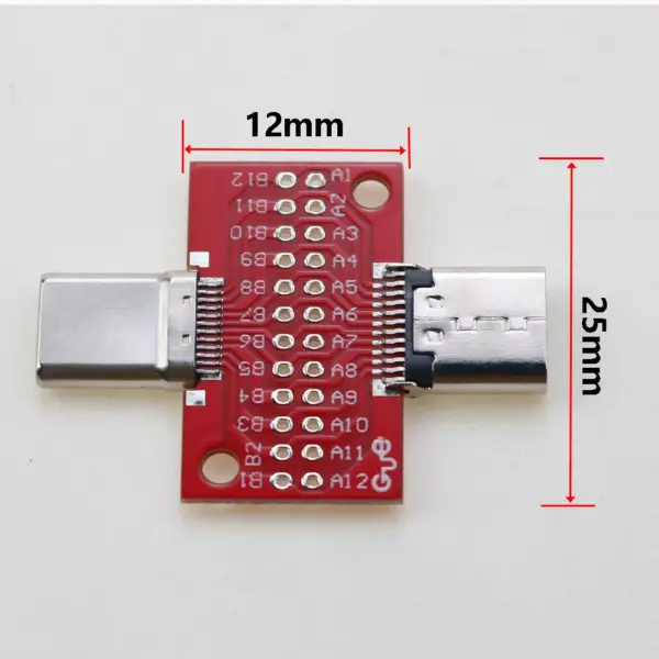 Type-C 24-Pin Test Adapter PCB Board for USB-C Extension - Image 2