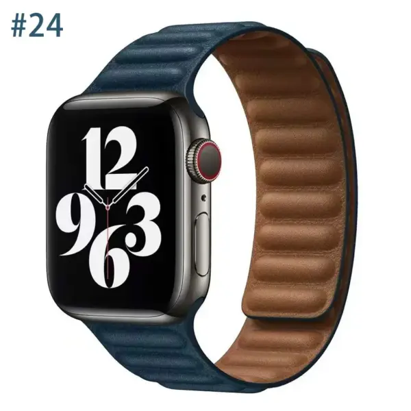 Leather Strap for Apple Watch Series 8/7/6/5/4/3/2/1 - Image 44