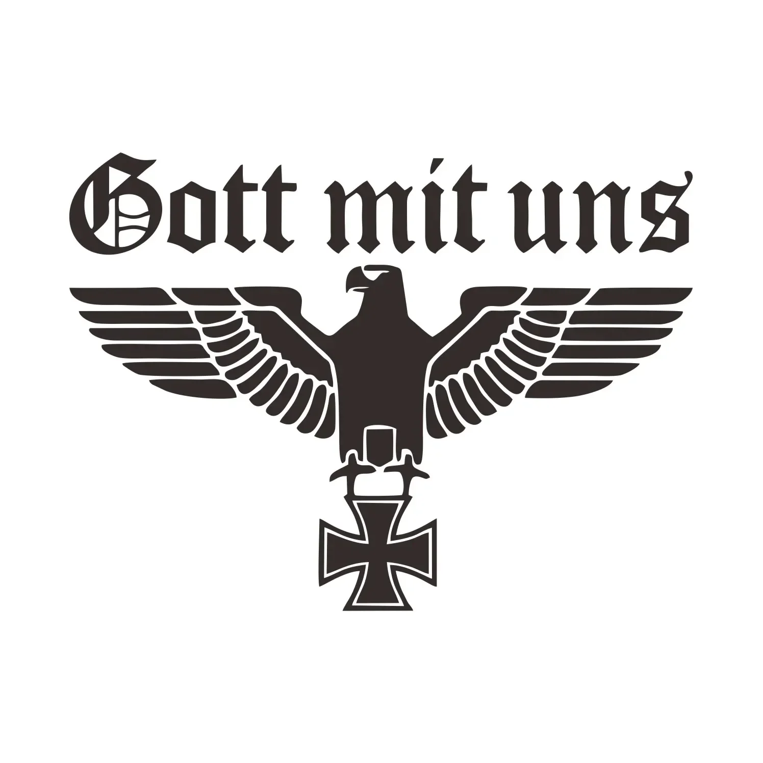 Custom Car Decal for Gott Mit Uneagle 16cm 3 Custom Car Decal for Gott Mit Uneagle 16cm - Image 3