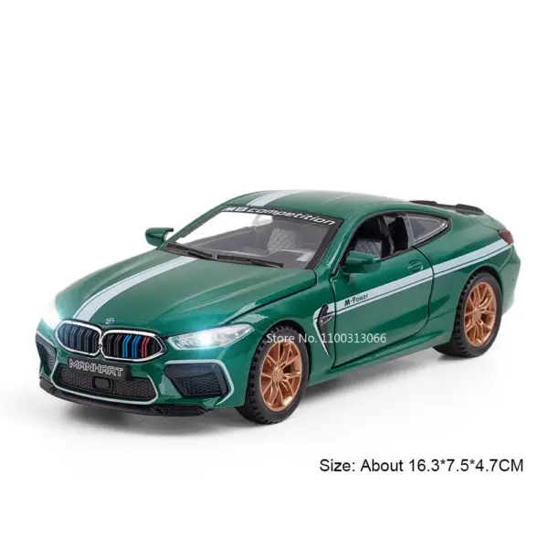1:32 Alloy Police Car Model with Lights - Image 12