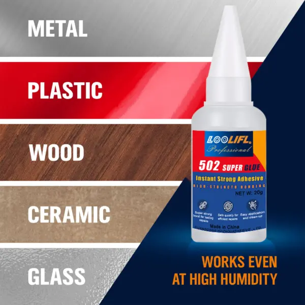 LOOLIFL 502 CA Glue for Multi-Material Bonding - Image 3