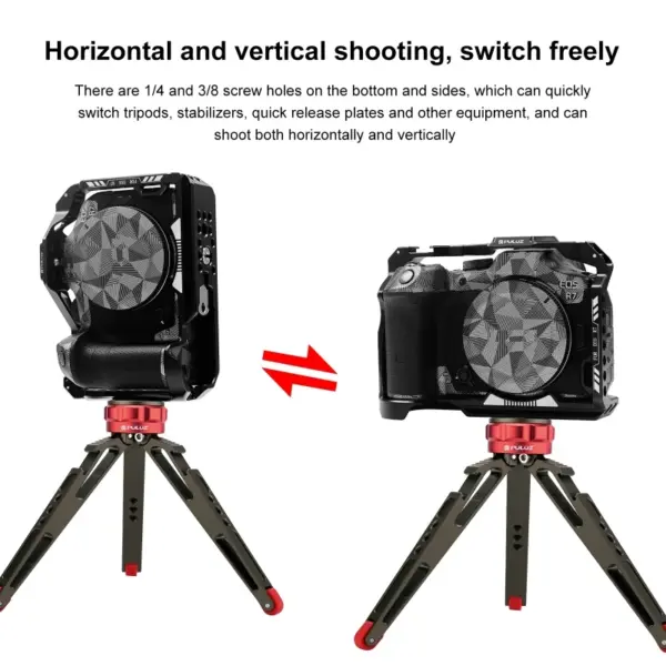 PULUZ Aluminum Camera Cage for Canon EOS R7 - Image 5