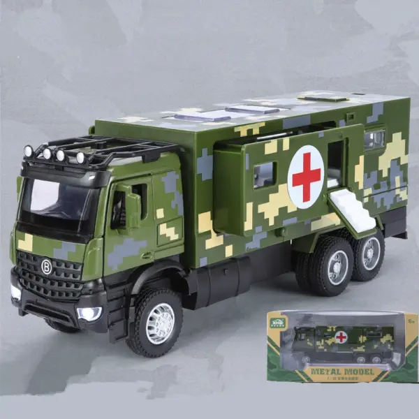 35 Alloy Rescue Medical Car Model for Collectors - Image 3
