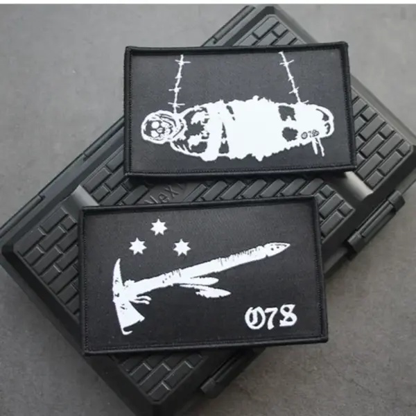 One7Six Black Canyons Skull Tactical Patch Embroidered - Image 5