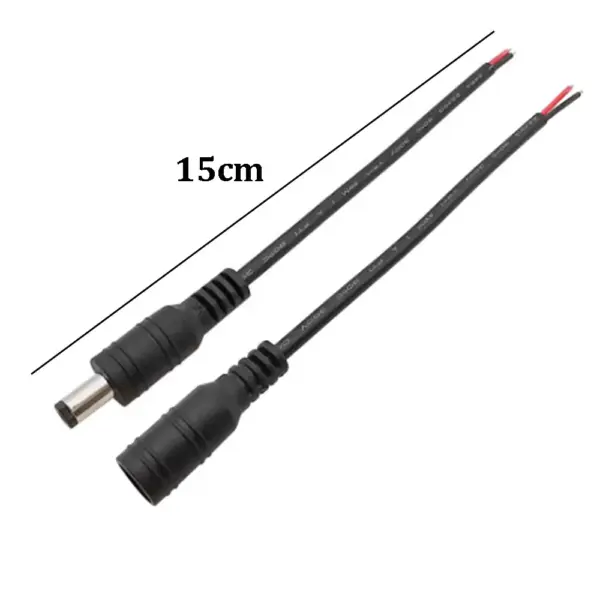 2.1mm x 5.5mm DC Power Connector Cable 15cm - Image 5