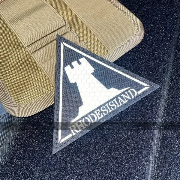 IR Reflective Rhodes Island Morale Badge for Tactical Bags - Image 6
