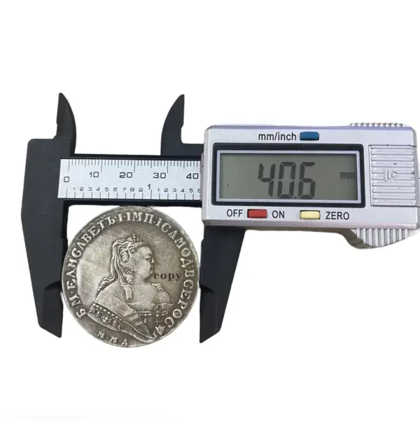 Replica Russian Empire 1753 Ruble Coin - Elizabeth Style - Image 5