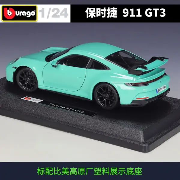 Bburago 1:24 Porsche 911 Gt3 Diecast Model - Image 3