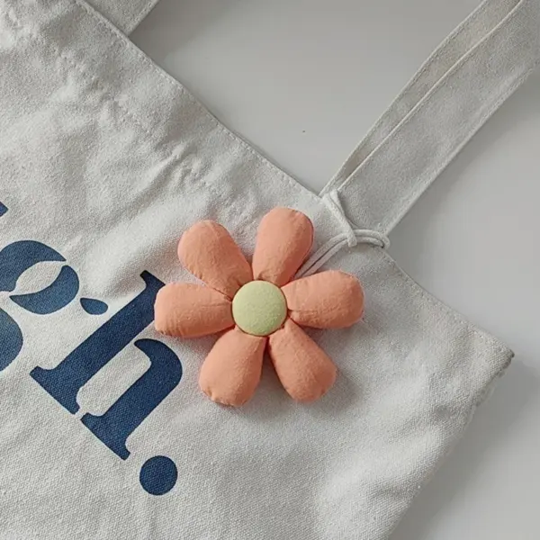 Candy Fabric Flower Keychain for Bags - Image 3
