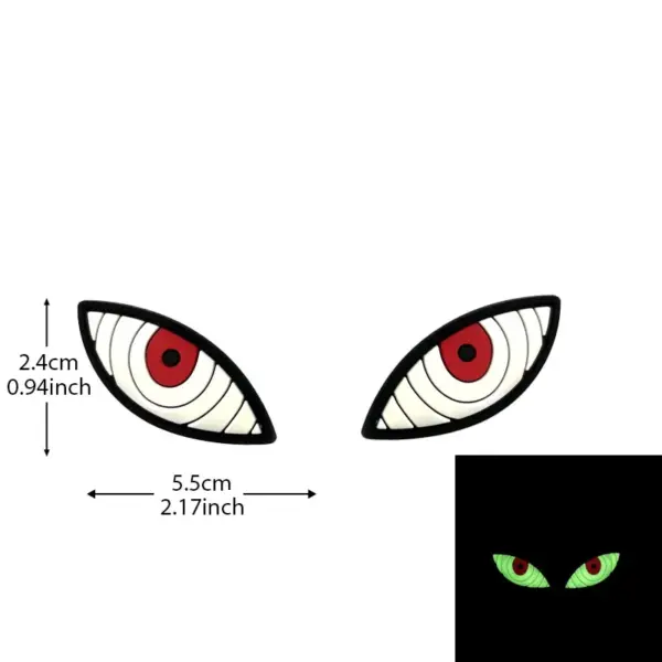 EYES 3D PVC Rubber Badge for Clothing - Image 5