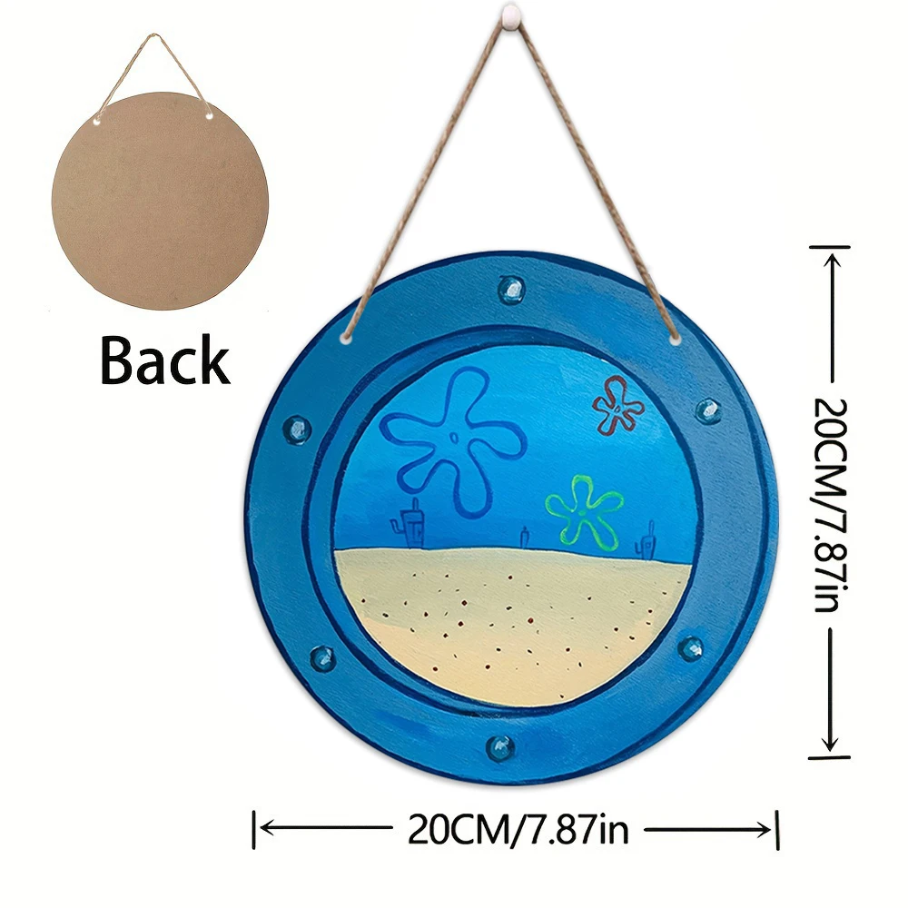 Circular Wooden Wall Plaque for Rooms and Decor 8 Circular Wooden Wall Plaque for Rooms and Decor - Image 8