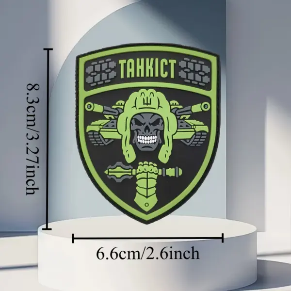 Tankman 3D PVC Patch Morale Badge for Clothing - Image 3
