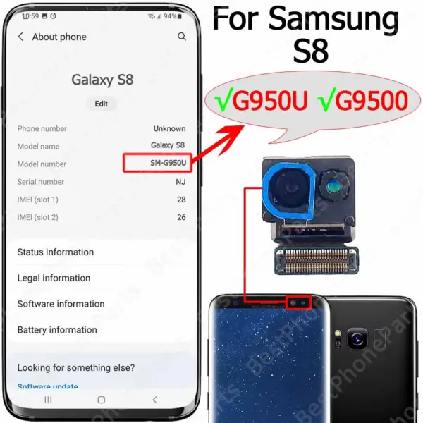 Samsung Galaxy S7 Edge Front Selfie Camera Module - Image 5