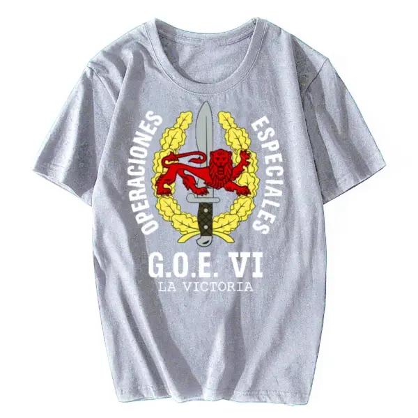 Spanish Legion GOE VI T-Shirt Men Summer Cotton - Image 4