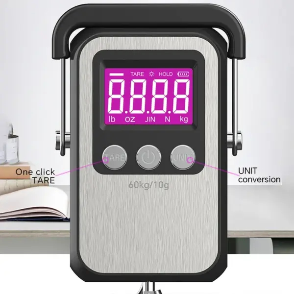60kg Digital Hanging Luggage Scale with LCD Display - Image 2