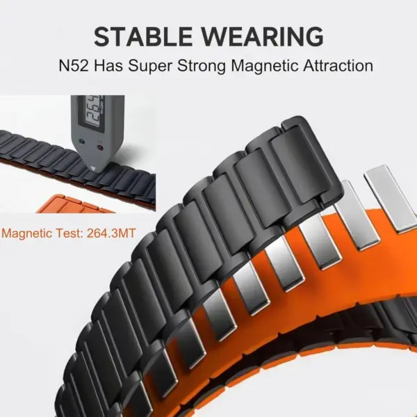 Silicone Magnetic Strap for Amazfit T-rex Series - Image 2