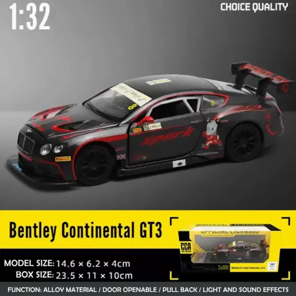 Diecast 1/32 Continental GT3 Car Model Gift - Image 2