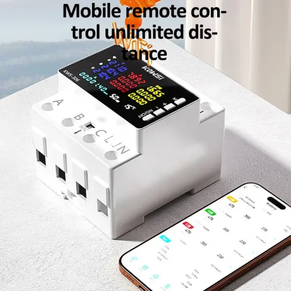 KWS-306 3-Phase Energy Meter with Color Display - Image 4