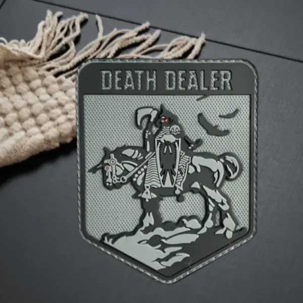 Skull Tactical 3D PVC Badge for Clothing & Gear - Image 4
