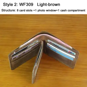 Luxury Handmade Cow Leather Wallet WF310 32 Se695d51896d6402a8809646dec714937R