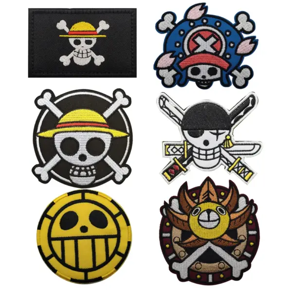 Lvfei Pirate Embroidered Hooks and Loop Badges - Image 2