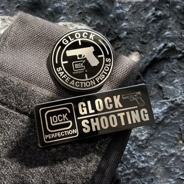 GLOCK Metal T-34 Morale Patch Hook & Loop Badge - Image 2