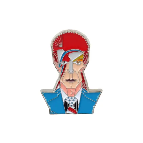 Red Hair Rocker Brooch Creative Cartoon Pin - Image 3