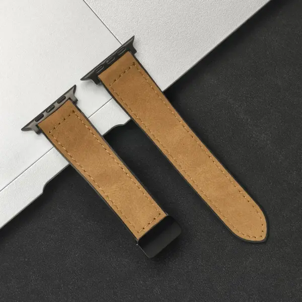 Silicone Leather Strap for Apple Watch 44mm/49mm - Image 15