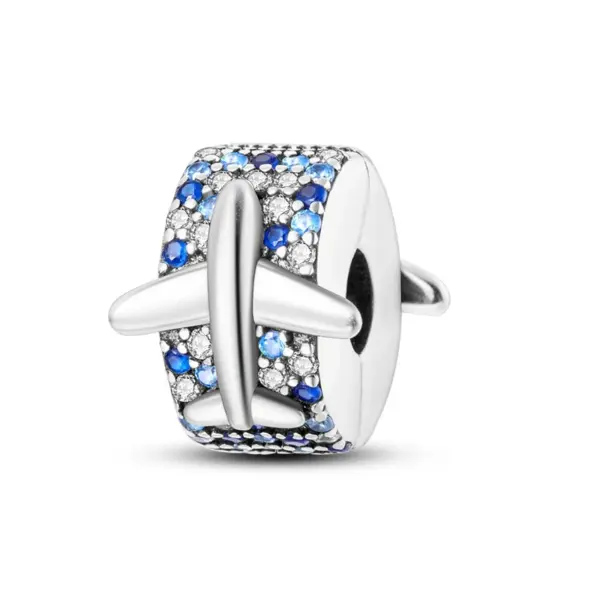 Travel Rome Paris Plane Charm for Jewelry - Image 17