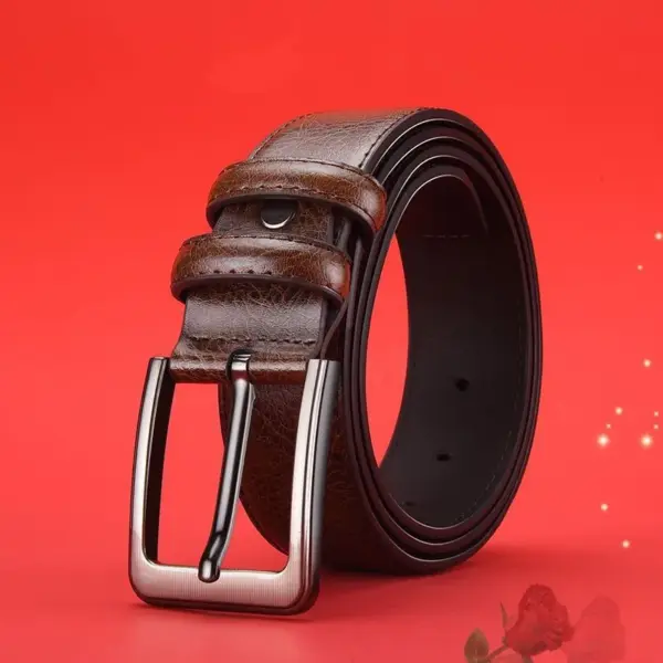 Genuine Leather Men's Business Belt - Image 8