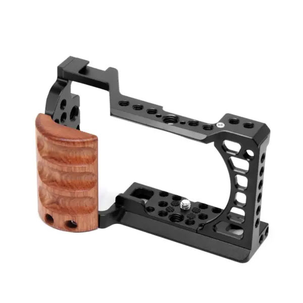 PULUZ Wood Handle Camera Cage for Sony A6000 - Image 2
