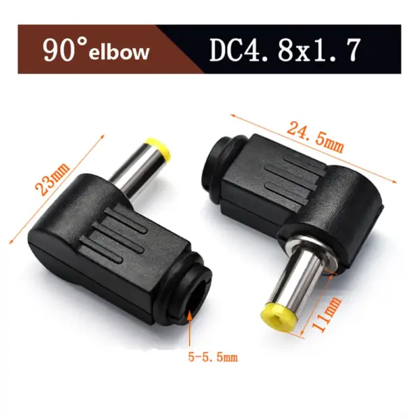 DIY DC Power Plug Wiring Set with 90° Elbow - Image 7