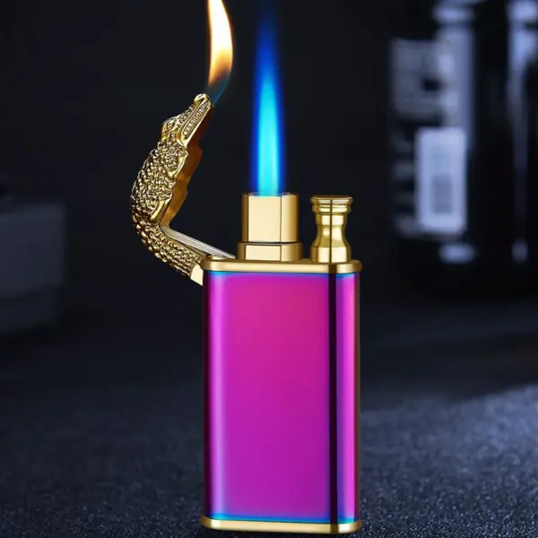 Windproof Gas Lighter Jet Torch for Cigars - Image 4