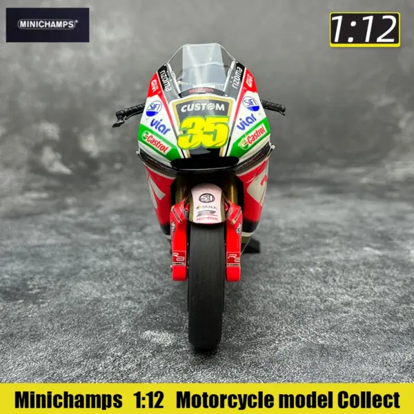 1/12 YZR-M1 RC213V Ducati GP11 Diecast Motorcycle - Image 3