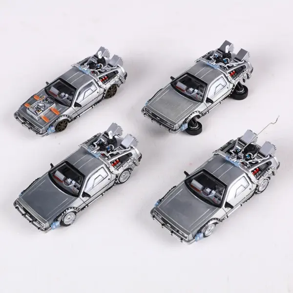 DeLorean DMC Time Machine 1:64 Diecast Model - Image 3