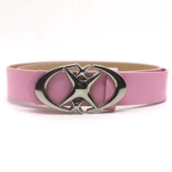 Gothic Punk Moon Star Buckle Belt - Image 2