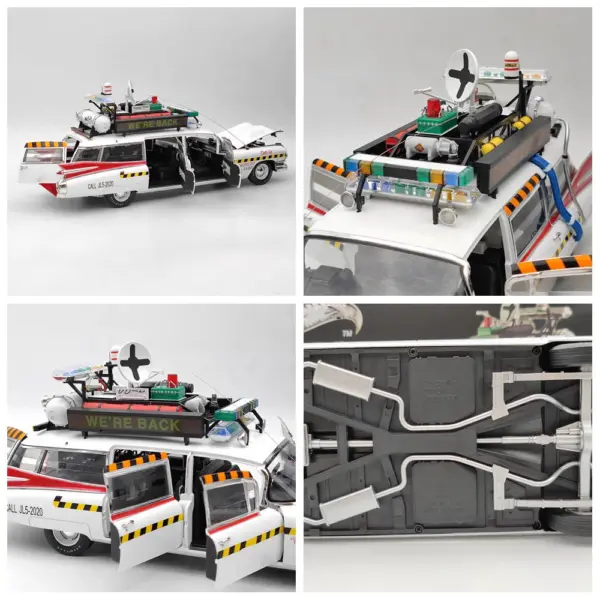 Ghostbusters II ECTO 1A 1:18 Diecast Model Car Collectible - Image 5
